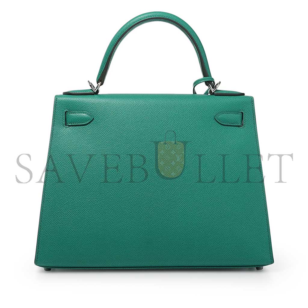 H**mes vert jade epsom kelly 28 sellier palladium hardware (28*22*10cm)